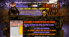 Desktop Screenshot of hauntedcarterfarms.com